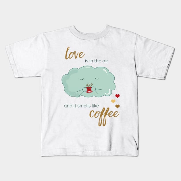 Love is in the air Kids T-Shirt by KathrinLegg